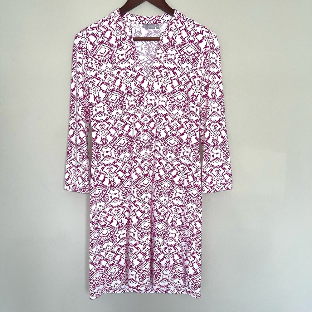 Ellie Kai Printed Pullover Dress Size 2 Packable Travel Wrinkle Resistant NEW